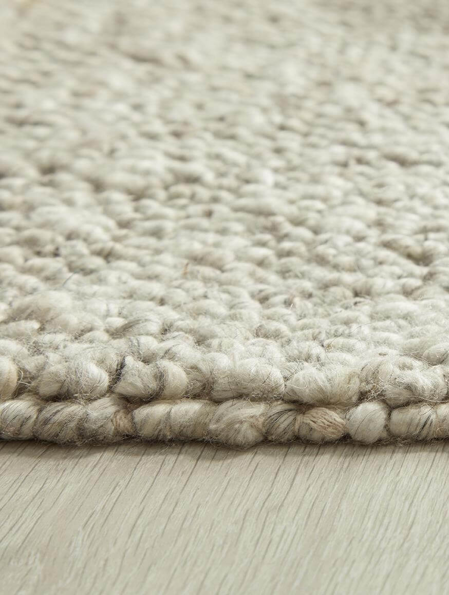 The Rugs Rugs La Playa Silver Grey Solid Rug House of Isabella UK