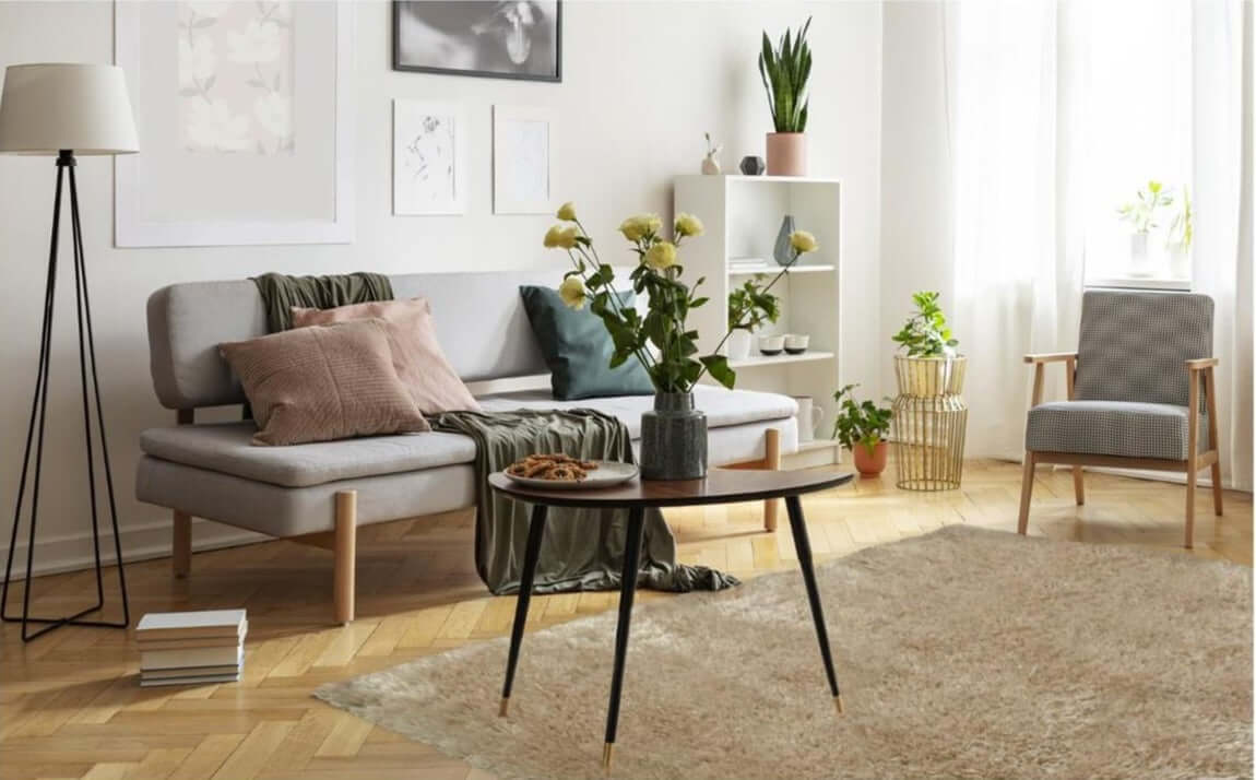 The Rugs Rugs Lagom Natural Shaggy Rug House of Isabella UK