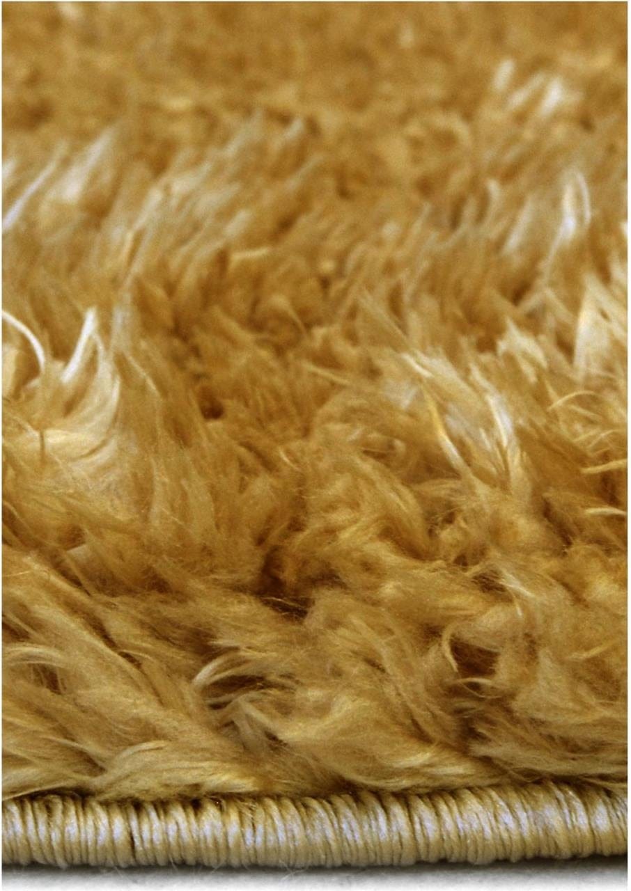 The Rugs Rugs Lagom Ochre Shaggy Rug House of Isabella UK