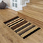 The Rugs Rugs Linea Striped Caramel Washable Rug House of Isabella UK