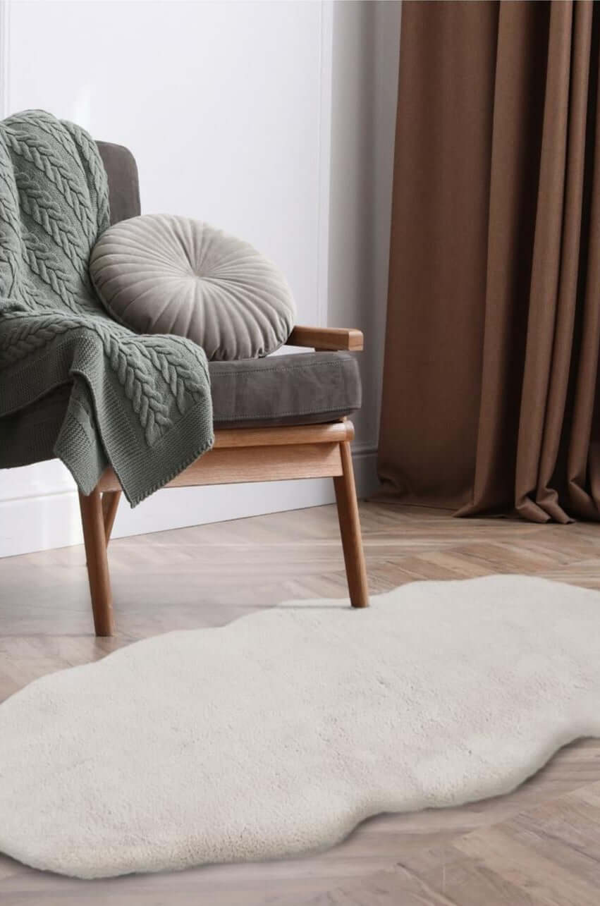 The Rugs Rugs Luxury White Faux Fur Rug House of Isabella UK