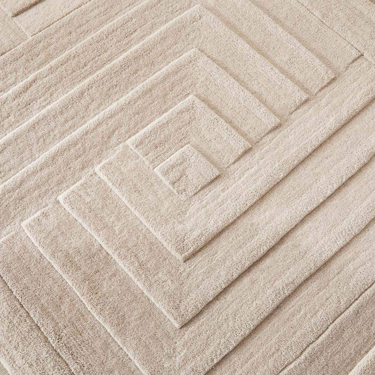 The Rugs Rugs Maze Grey Geometric Wool Rug House of Isabella UK