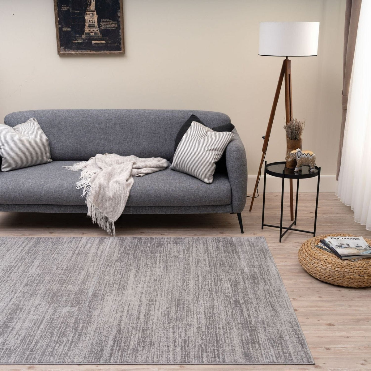 The Rugs Rugs Montana Abstract Grey Rug | 3800G House of Isabella UK