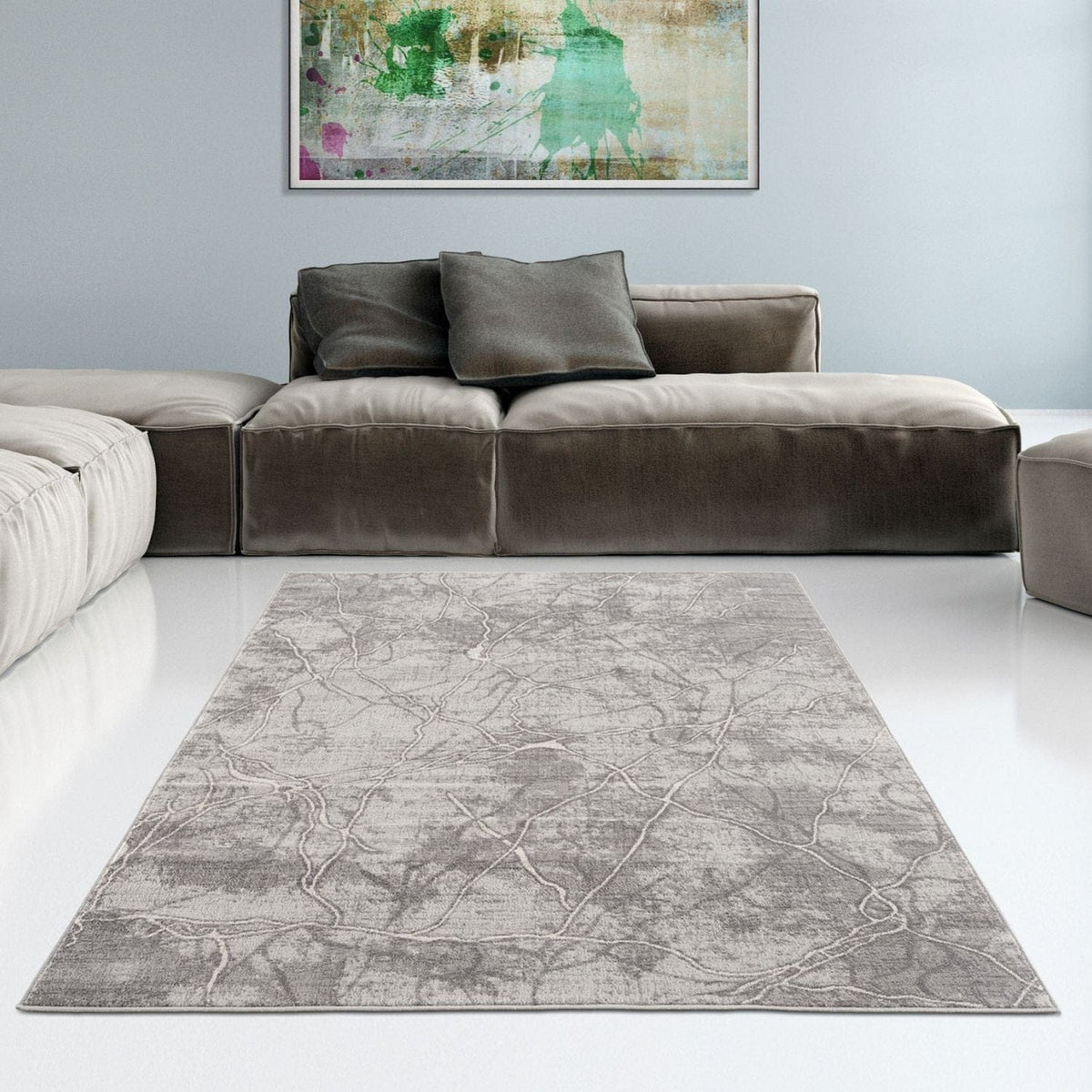 The Rugs Rugs Montana Modern Dark Grey Rugs | 3740DG House of Isabella UK