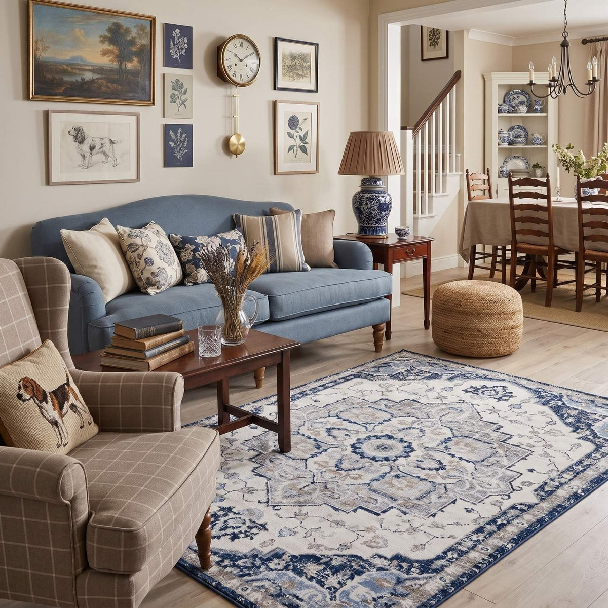 The Rugs Rugs Montana Vintage Navy Rugs | 4000 House of Isabella UK