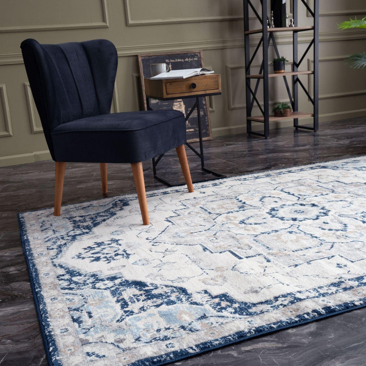 The Rugs Rugs Montana Vintage Navy Rugs | 4000 House of Isabella UK