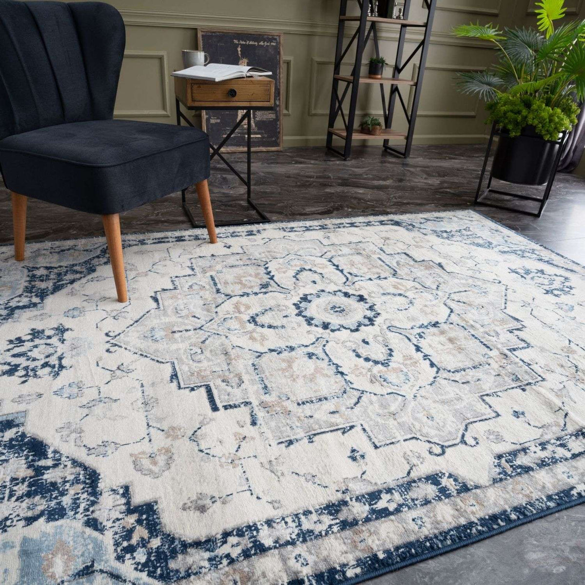 The Rugs Rugs Montana Vintage Navy Rugs | 4000 House of Isabella UK