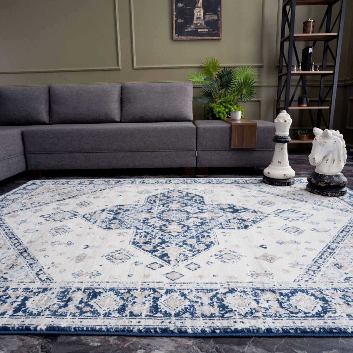 The Rugs Rugs Montana Vintage Navy Rugs | 4010 House of Isabella UK