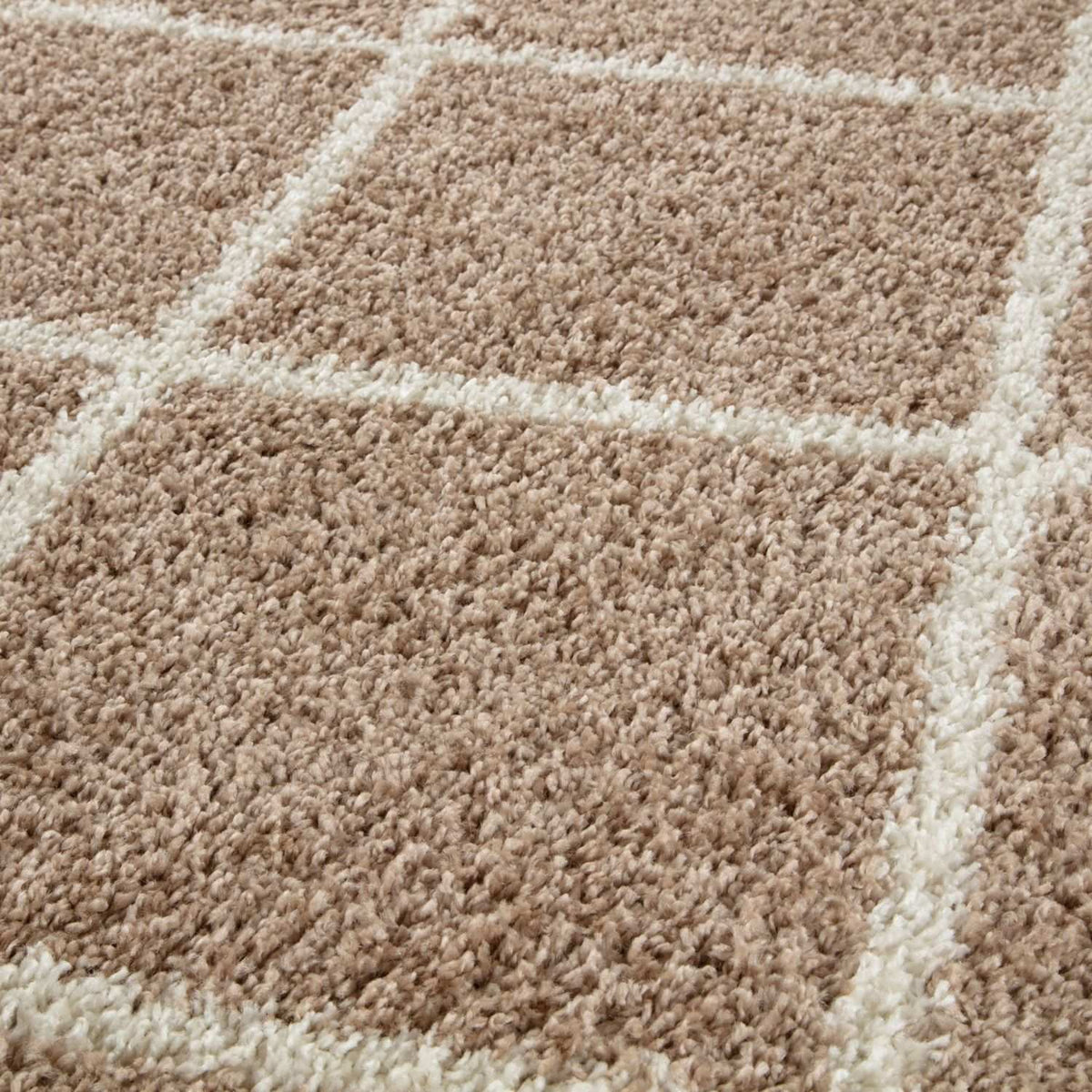 The Rugs Rugs Moroccan Beige Shaggy Rug | 520 House of Isabella UK