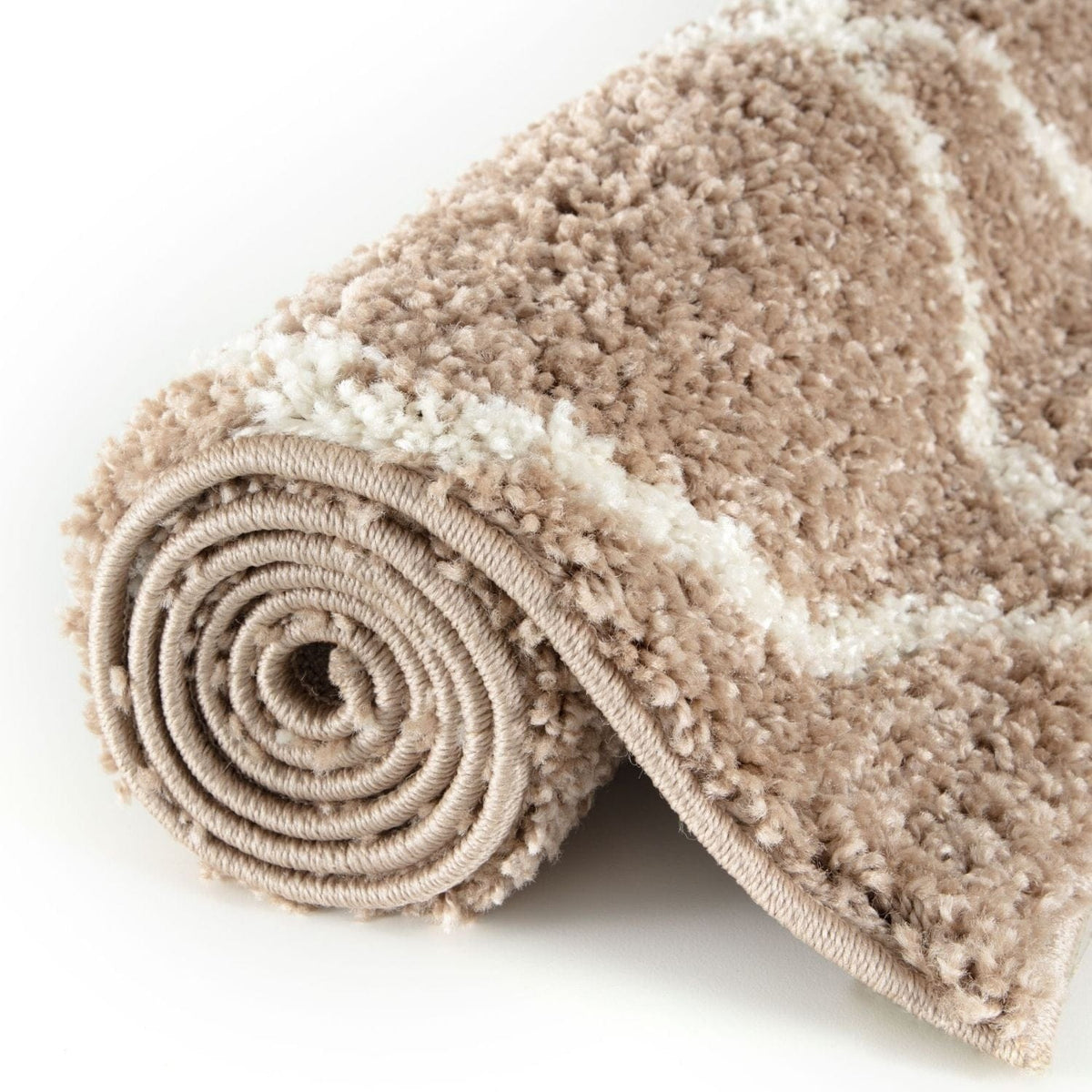The Rugs Rugs Moroccan Beige Shaggy Rug | 720 House of Isabella UK