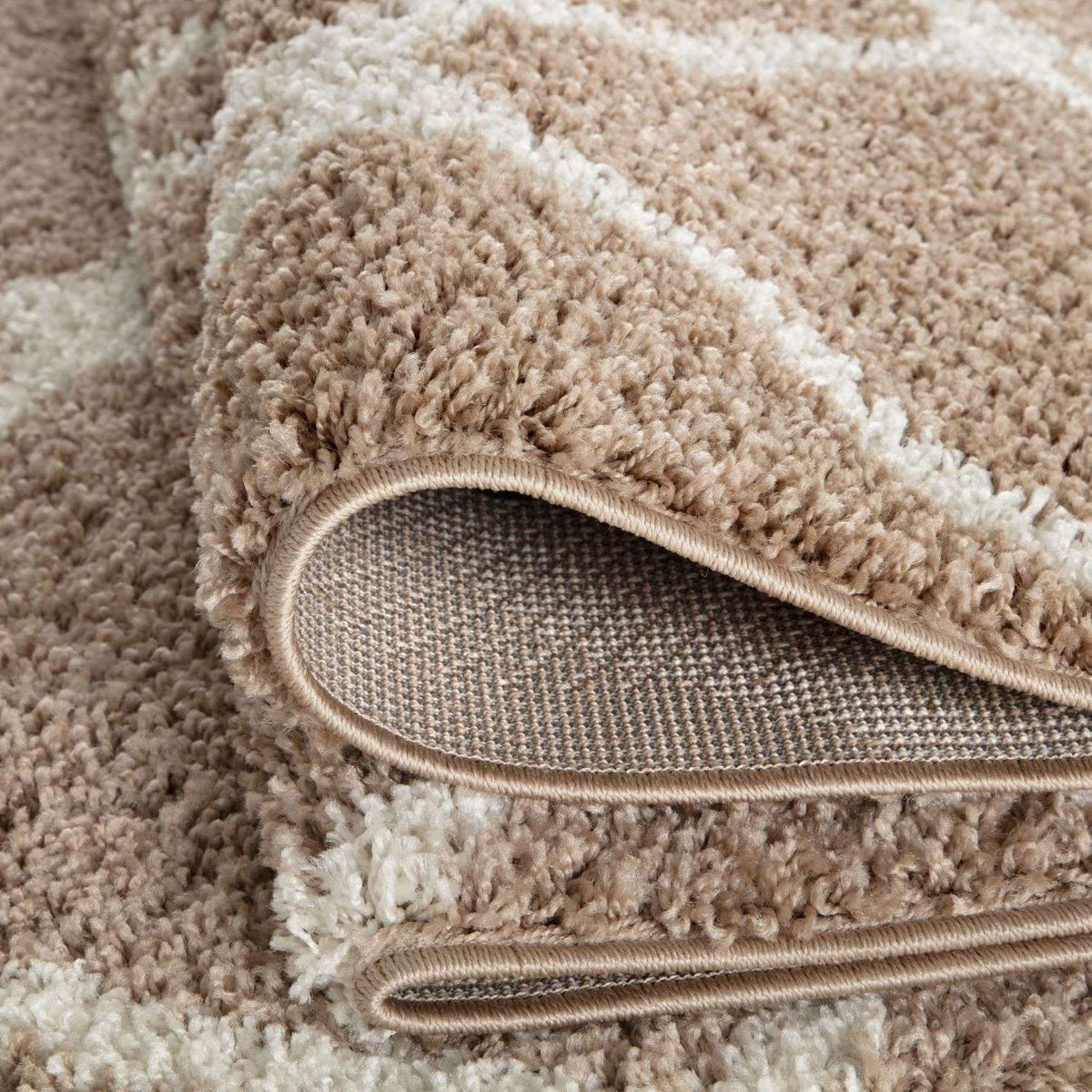 The Rugs Rugs Moroccan Beige Shaggy Rug | 720 House of Isabella UK