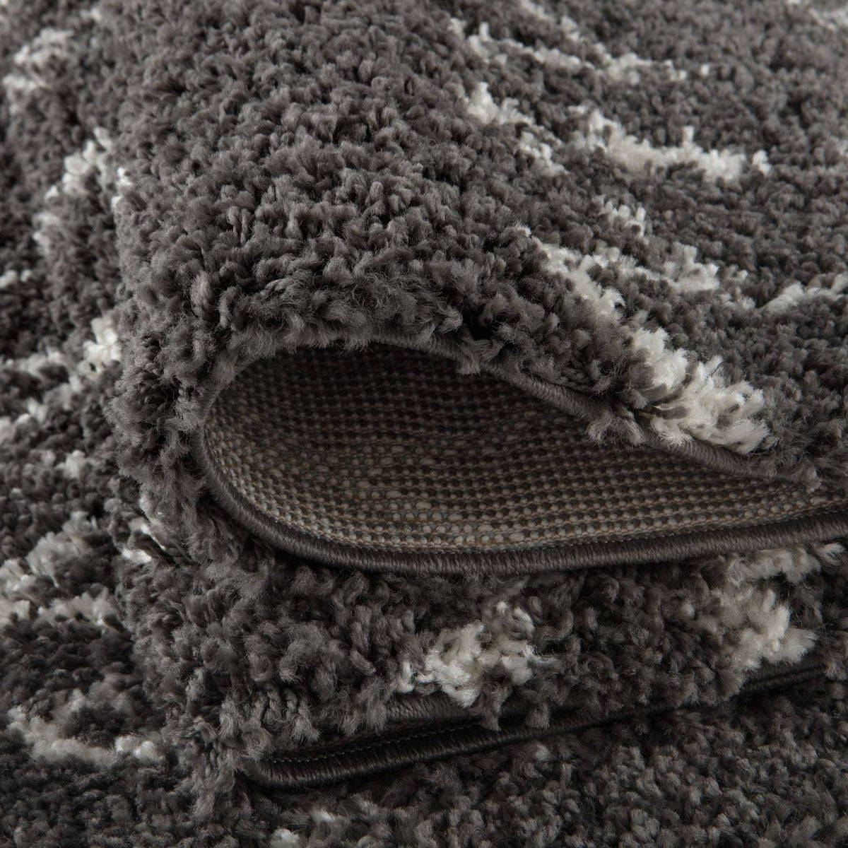 The Rugs Rugs Moroccan Dark Grey Shaggy Rug | 940 House of Isabella UK