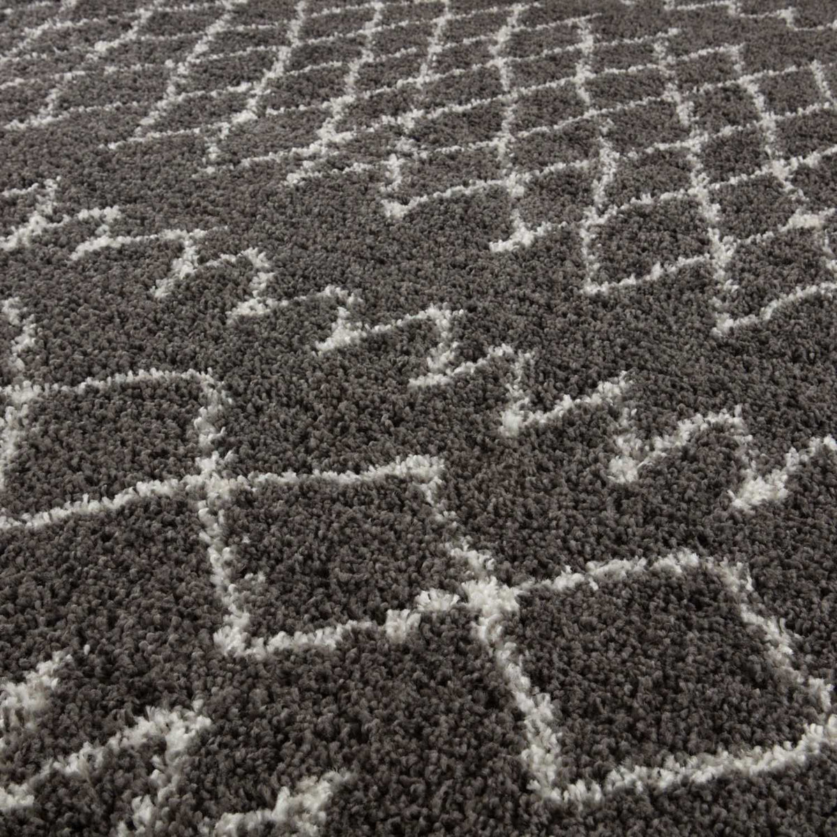 The Rugs Rugs Moroccan Dark Grey Shaggy Rug | 940 House of Isabella UK