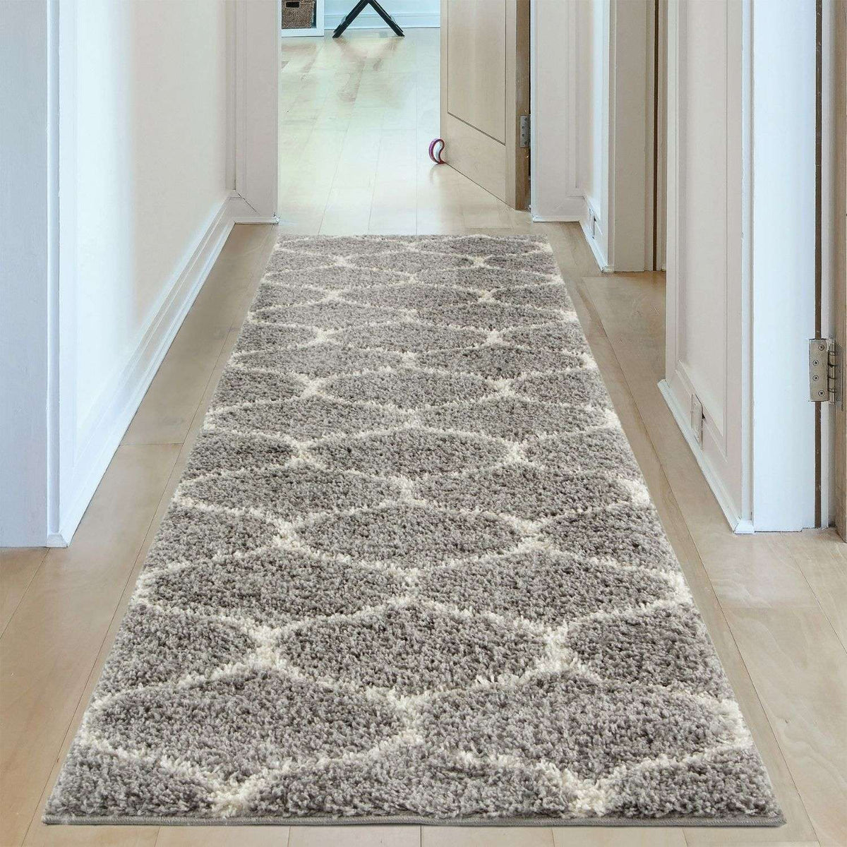 The Rugs Rugs Moroccan Grey Shaggy Rug | 610 House of Isabella UK