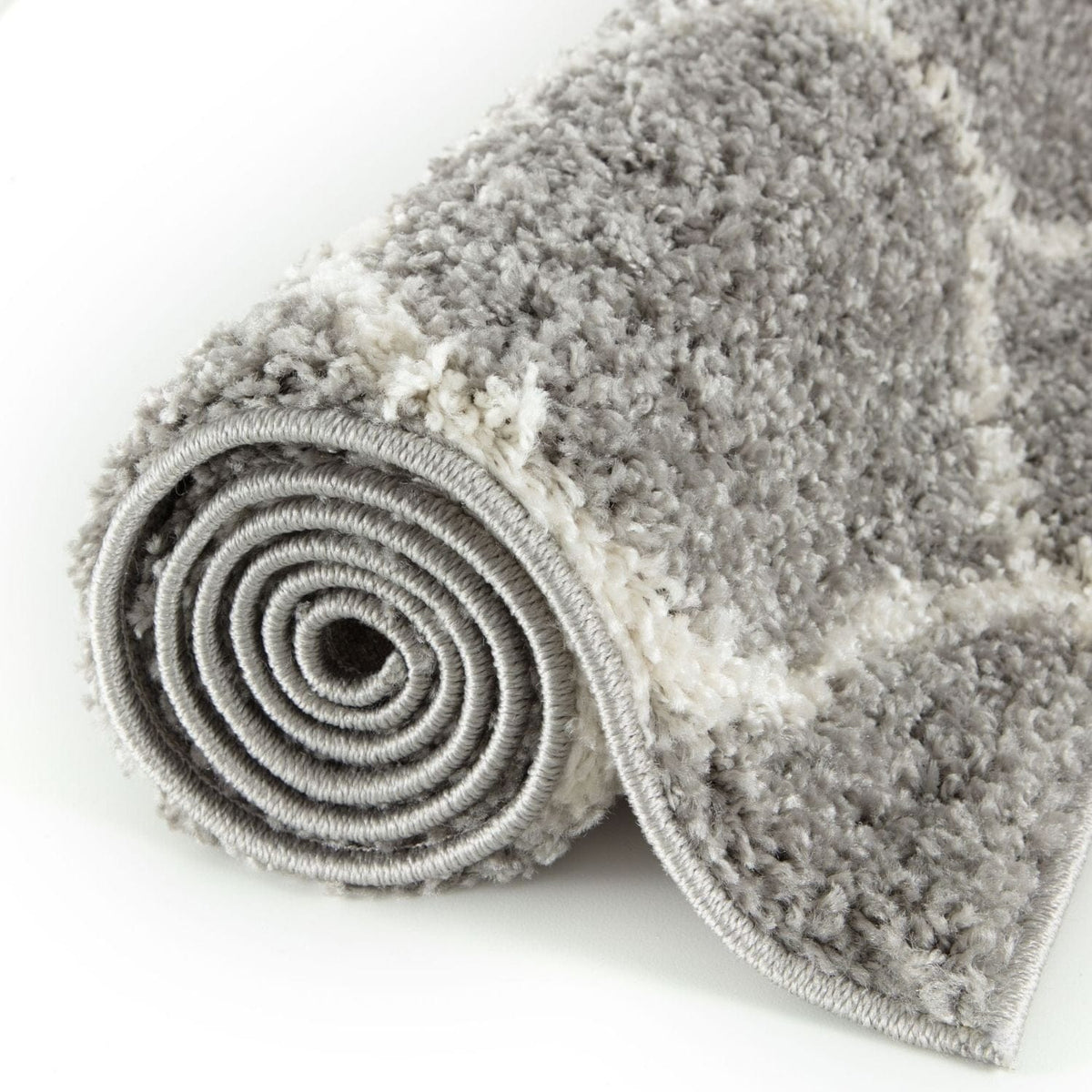 The Rugs Rugs Moroccan Grey Shaggy Rug | 610 House of Isabella UK
