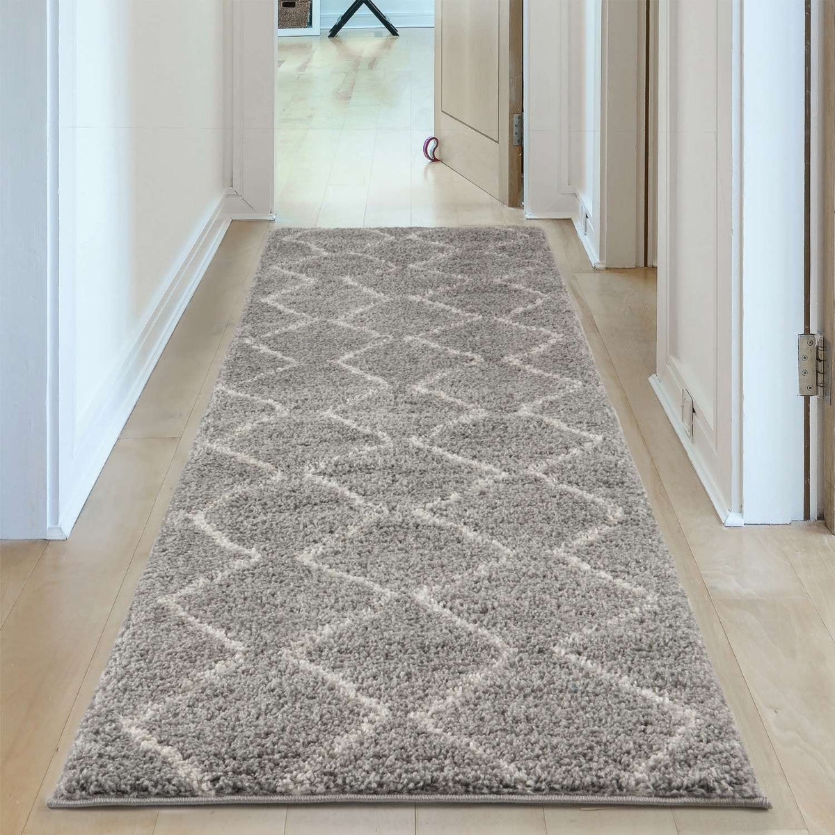 The Rugs Rugs Moroccan Grey Shaggy Rug | 810 House of Isabella UK