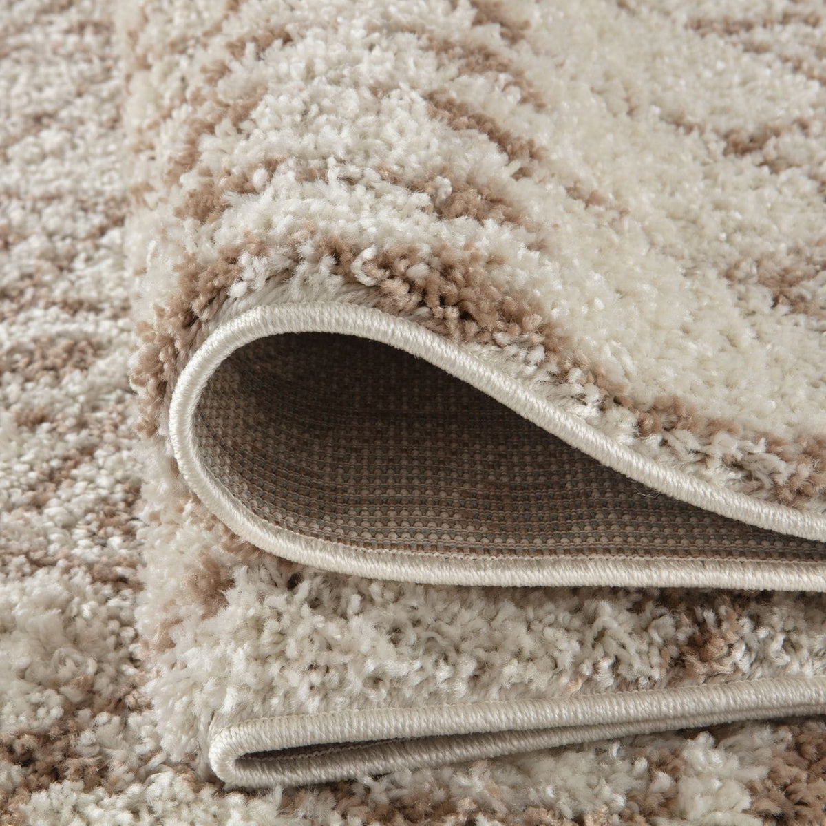 The Rugs Rugs Moroccan Ivory Beige Shaggy Rug | 1030 House of Isabella UK