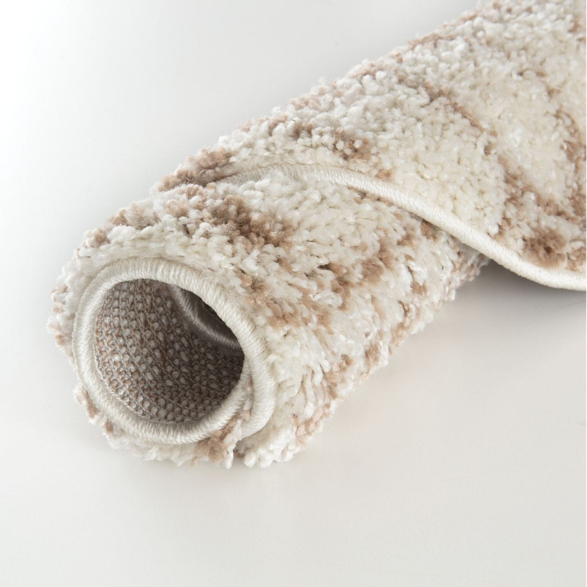 The Rugs Rugs Moroccan Ivory Beige Shaggy Rug | 1030 House of Isabella UK