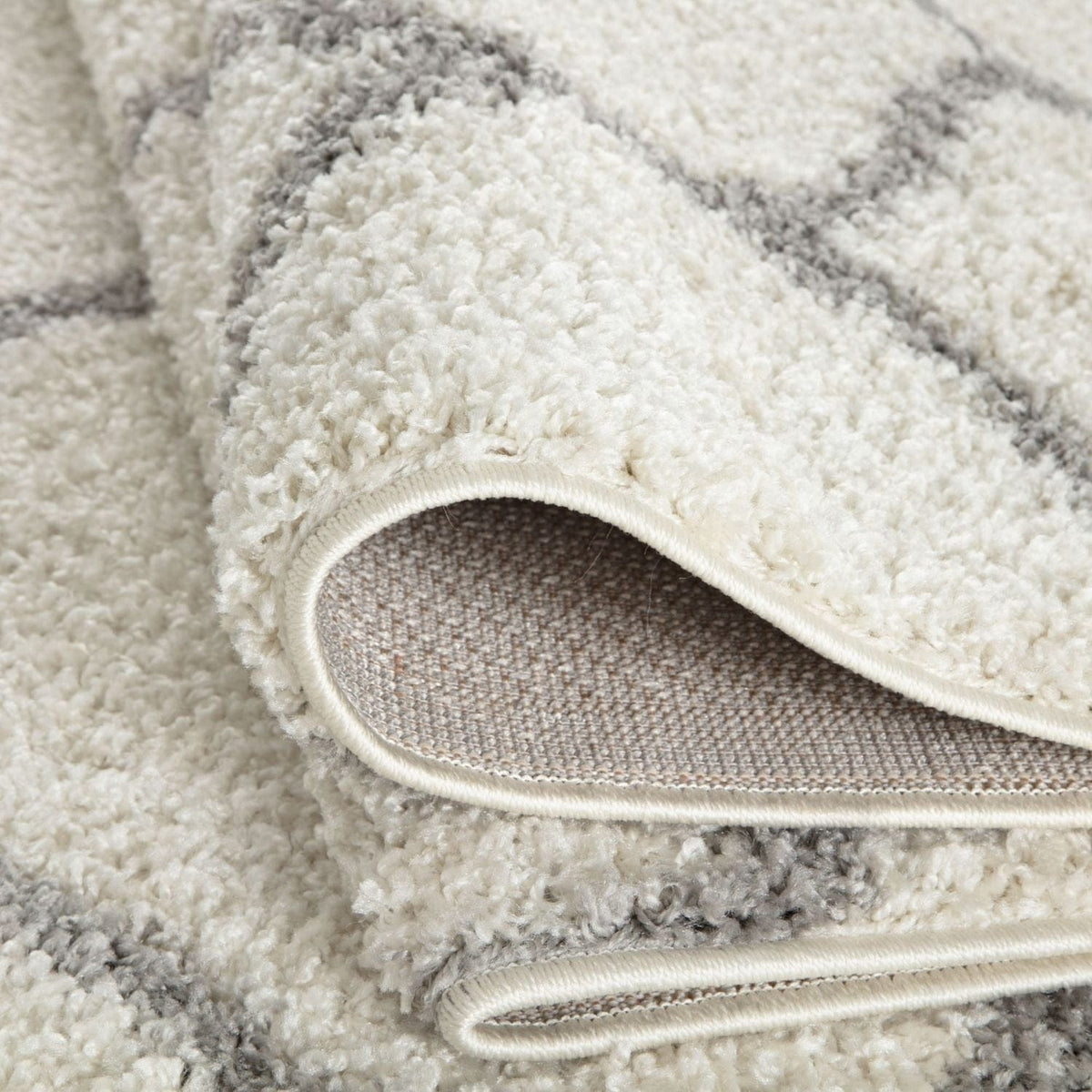 The Rugs Rugs Moroccan Ivory Shaggy Rug | 600 House of Isabella UK