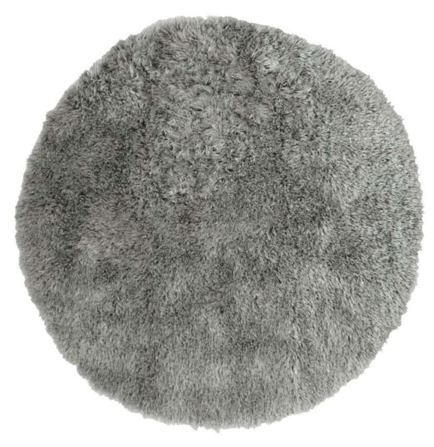 The Rugs Rugs Ø 100 cm Soft Washable Grey Shaggy Rug | SA-04 House of Isabella UK