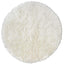 The Rugs Rugs Ø 100 cm Soft Washable Ivory Shaggy Rug | SA-01 House of Isabella UK
