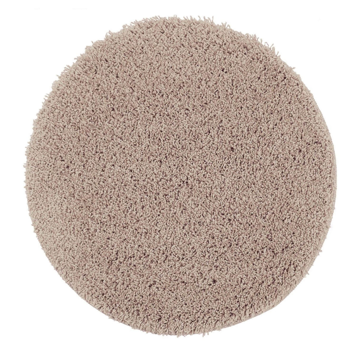 The Rugs Rugs Ø 100 cm Washable Nude Pink Shaggy Rug House of Isabella UK