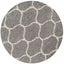 The Rugs Rugs Ø 120 cm Moroccan Grey Shaggy Rug | 610 House of Isabella UK