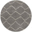 The Rugs Rugs Ø 120 cm Moroccan Grey Shaggy Rug | 810 House of Isabella UK
