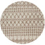 The Rugs Rugs Ø 120 cm Moroccan Ivory Beige Shaggy Rug | 1030 House of Isabella UK