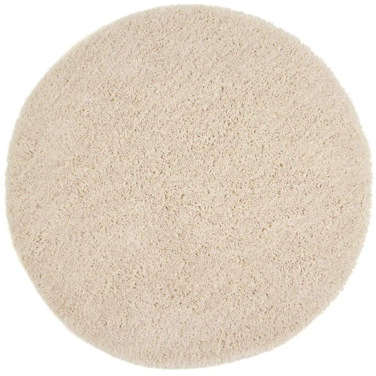 The Rugs Rugs Ø 133 cm Chicago Cream Shaggy Rug House of Isabella UK