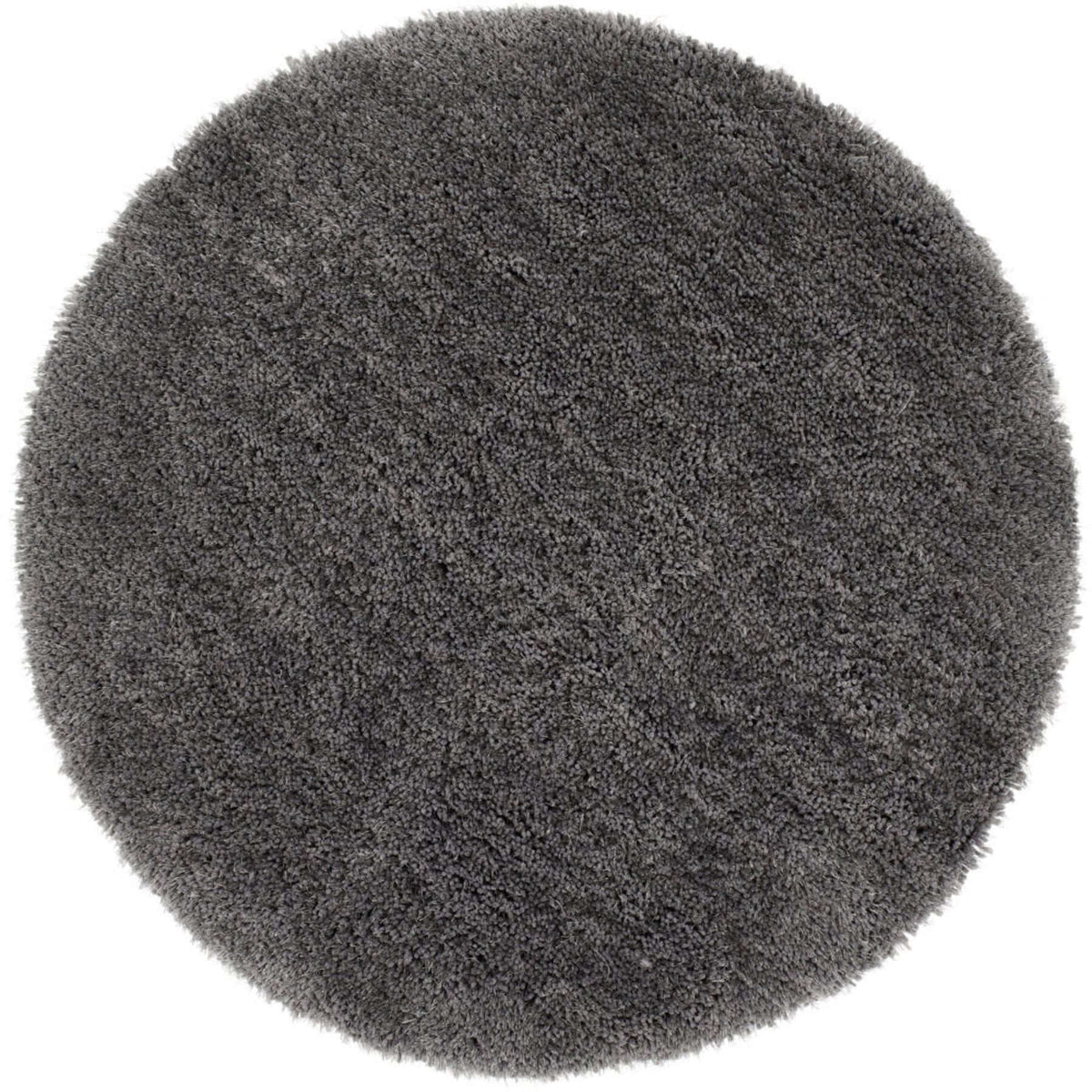 The Rugs Rugs Ø 133 cm Chicago Grey Shaggy Rug House of Isabella UK