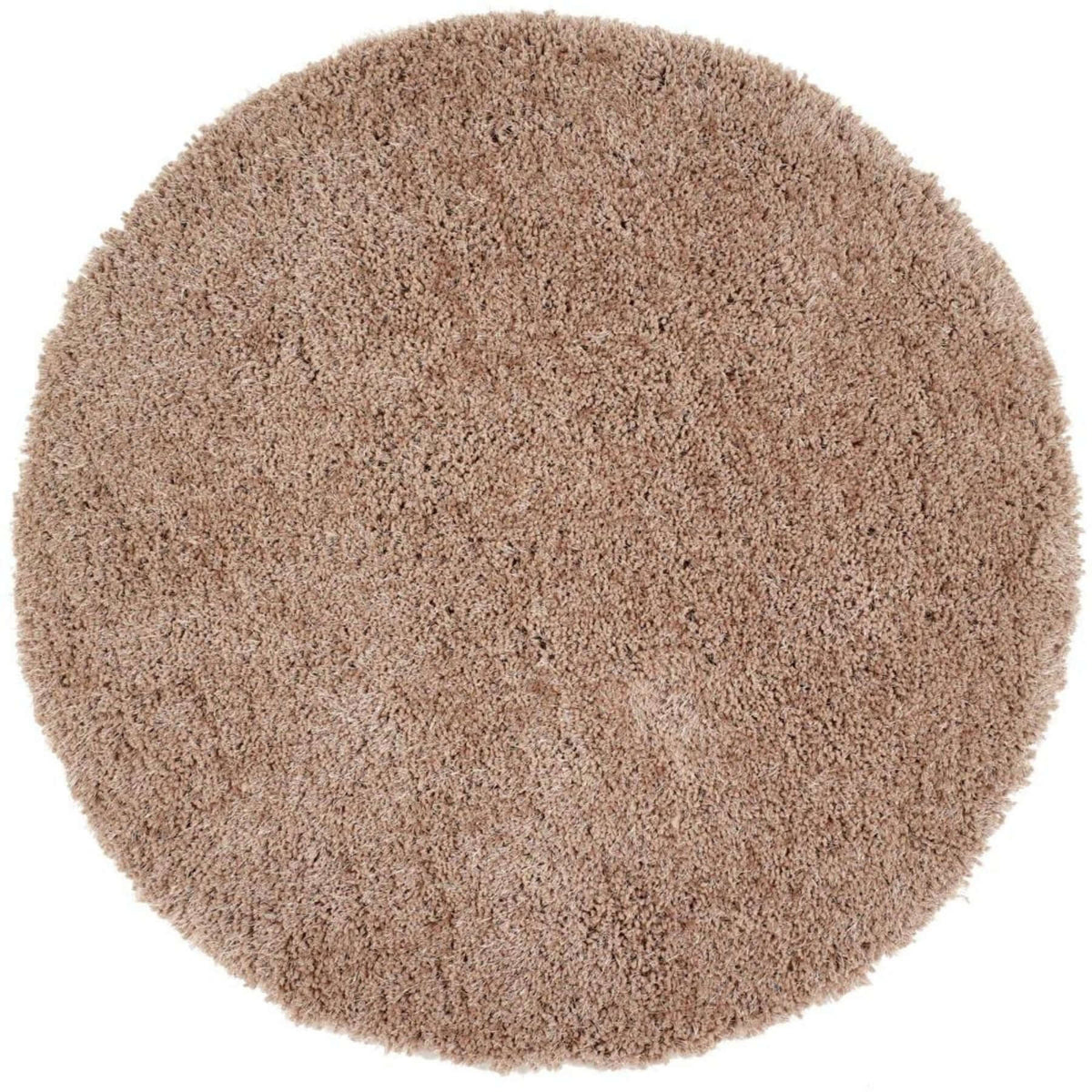 The Rugs Rugs Ø 133 cm Chicago Latte Shaggy Rug House of Isabella UK