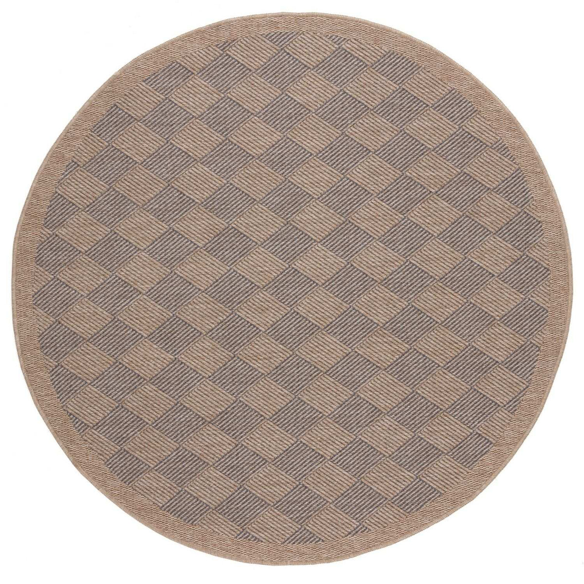 The Rugs Rugs Ø 160 cm Nature Outdoor Rug Blue | 5300B House of Isabella UK