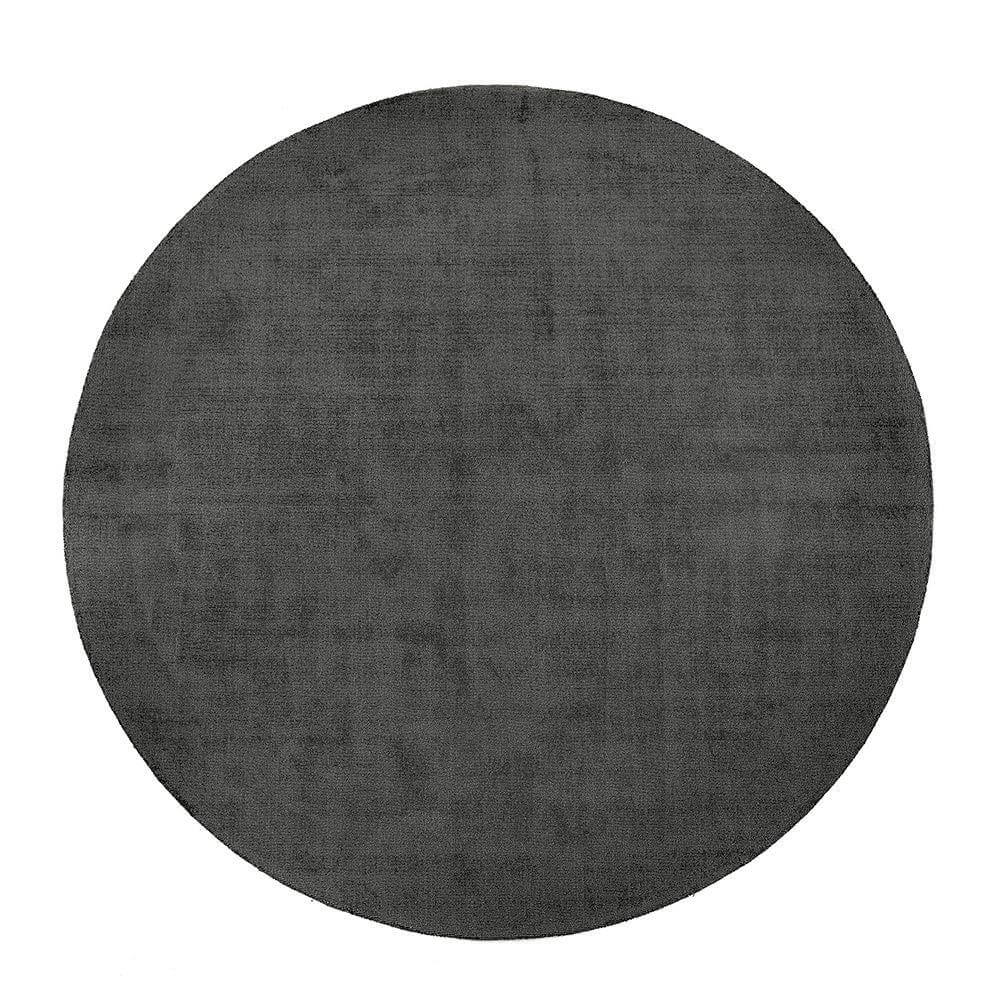 The Rugs Rugs Ø 200 cm Reef Dark Grey Eco-Friendly Rug House of Isabella UK