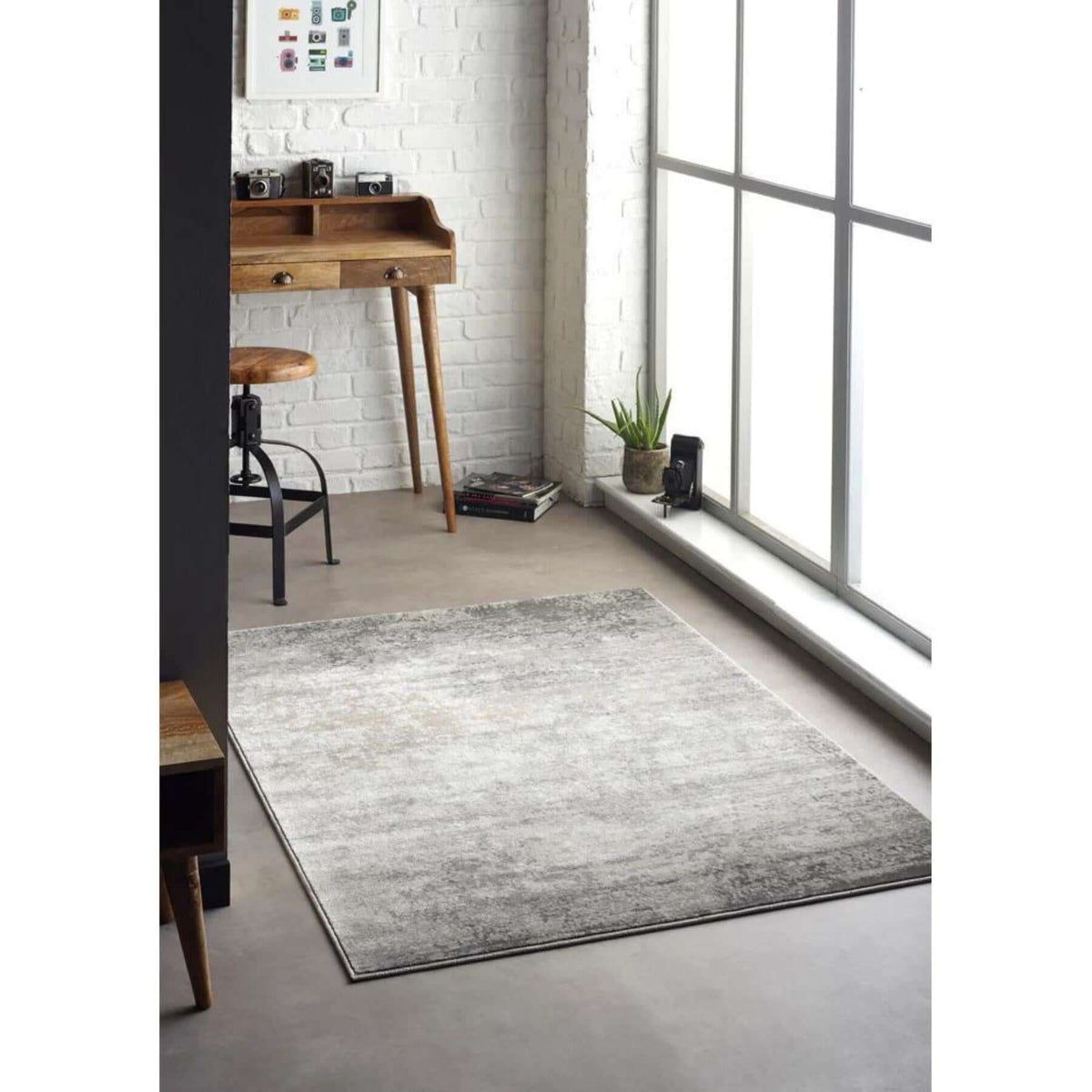 The Rugs Rugs Poetic Grey Abstract Rug House of Isabella UK