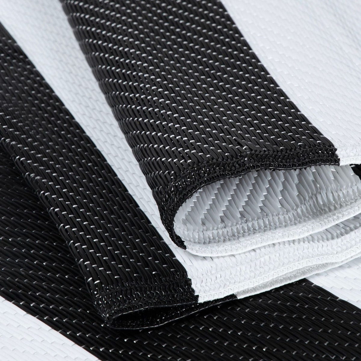 The Rugs Rugs Rainbow Outdoor Rug Black & White | 1030 House of Isabella UK