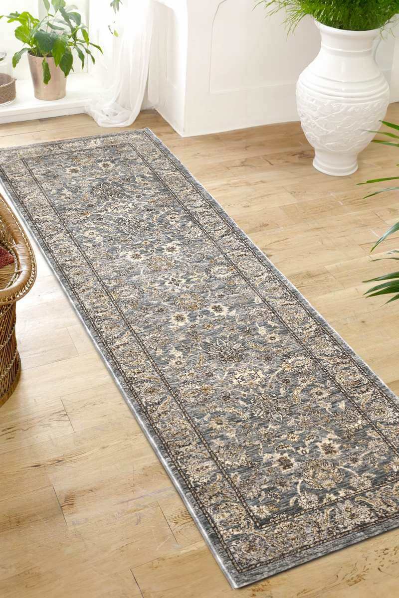 The Rugs Rugs Raja Traditional Rug – Grey Vintage Elegance House of Isabella UK