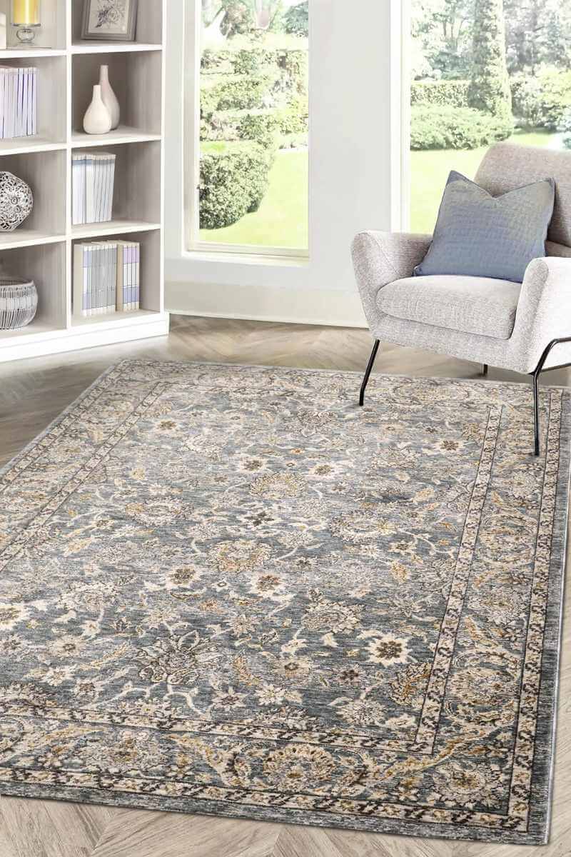 The Rugs Rugs Raja Traditional Rug – Grey Vintage Elegance House of Isabella UK