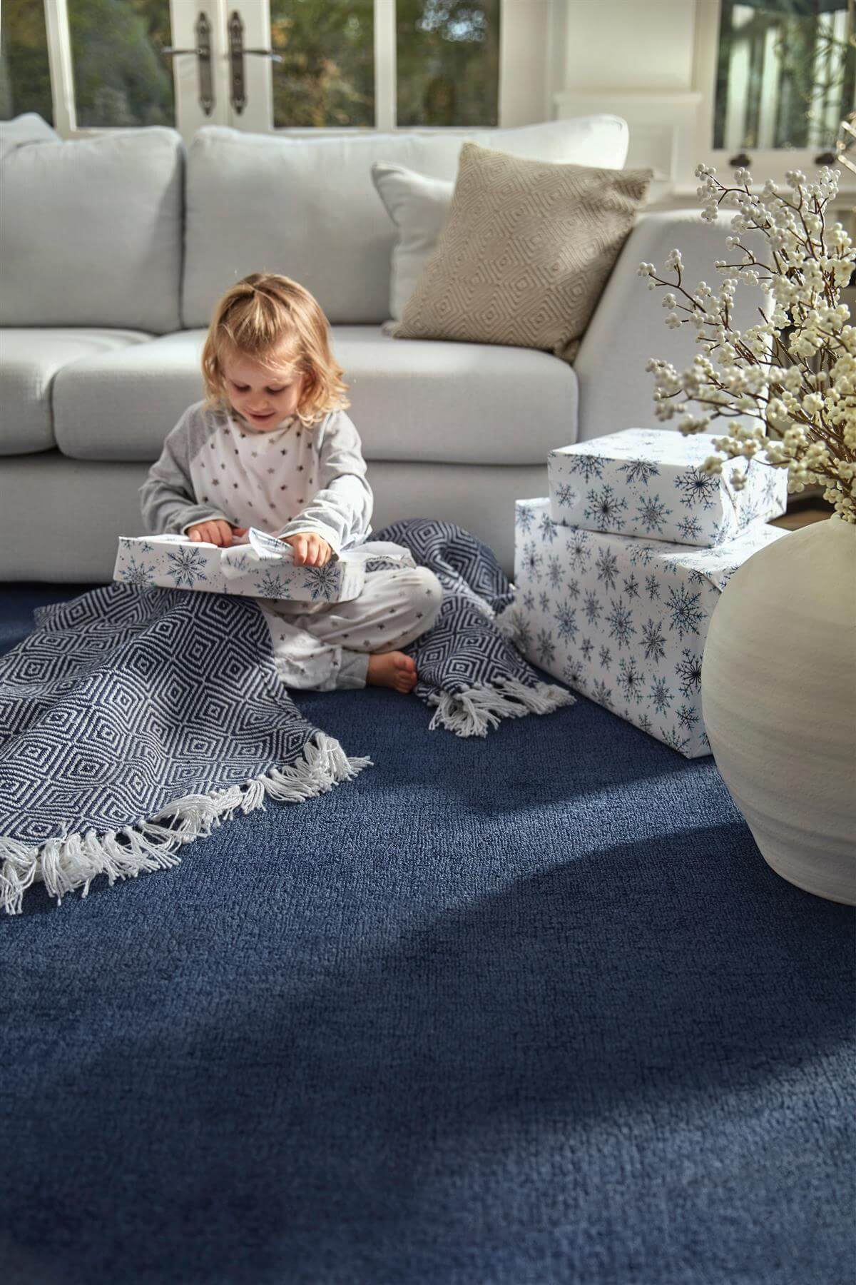 The Rugs Rugs Reef Navy Eco-Friendly Rug House of Isabella UK