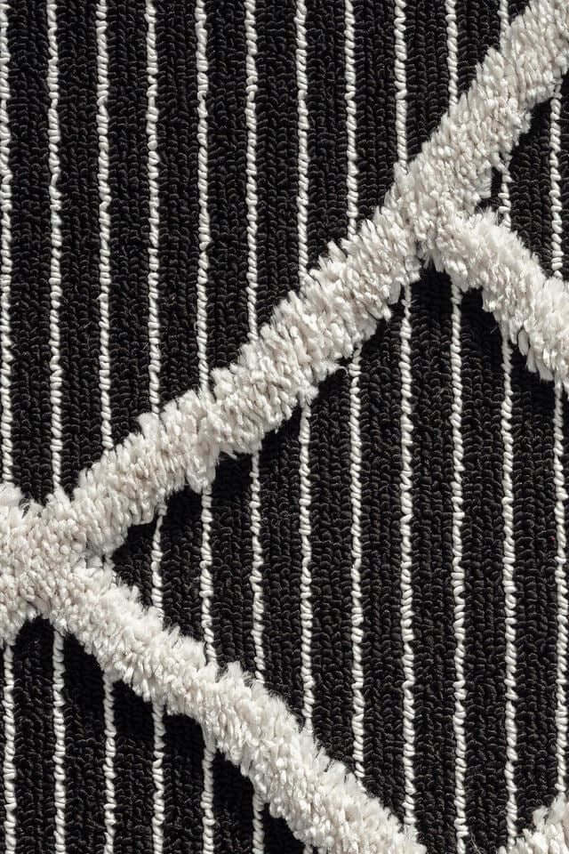 The Rugs Rugs Scandi Indoor Rug Anthracite & White House of Isabella UK