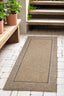 The Rugs Rugs Summer Latte Border Rug – Indoor/Outdoor House of Isabella UK