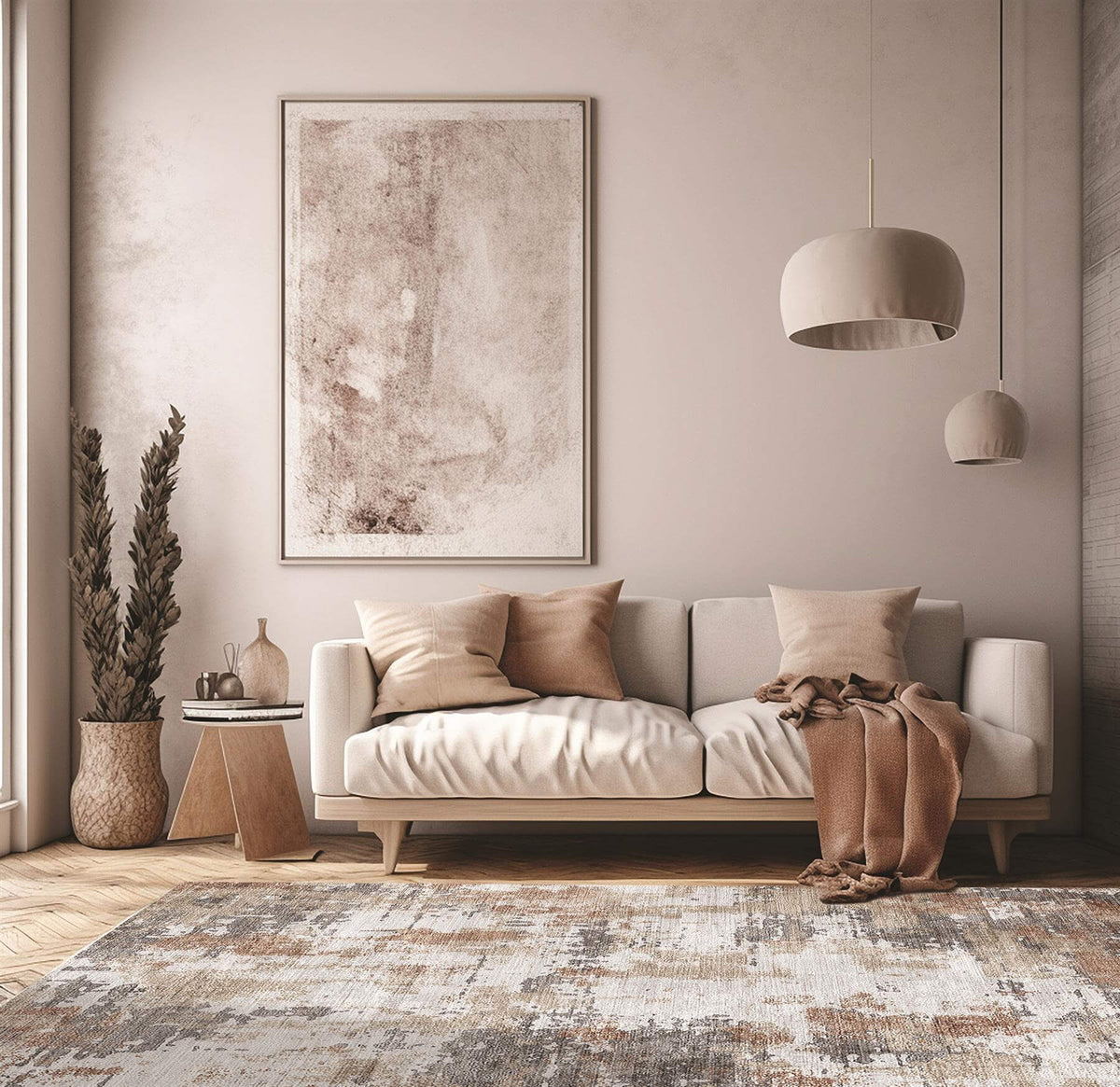 The Rugs Rugs Tokyo Abstract Rust Rug House of Isabella UK