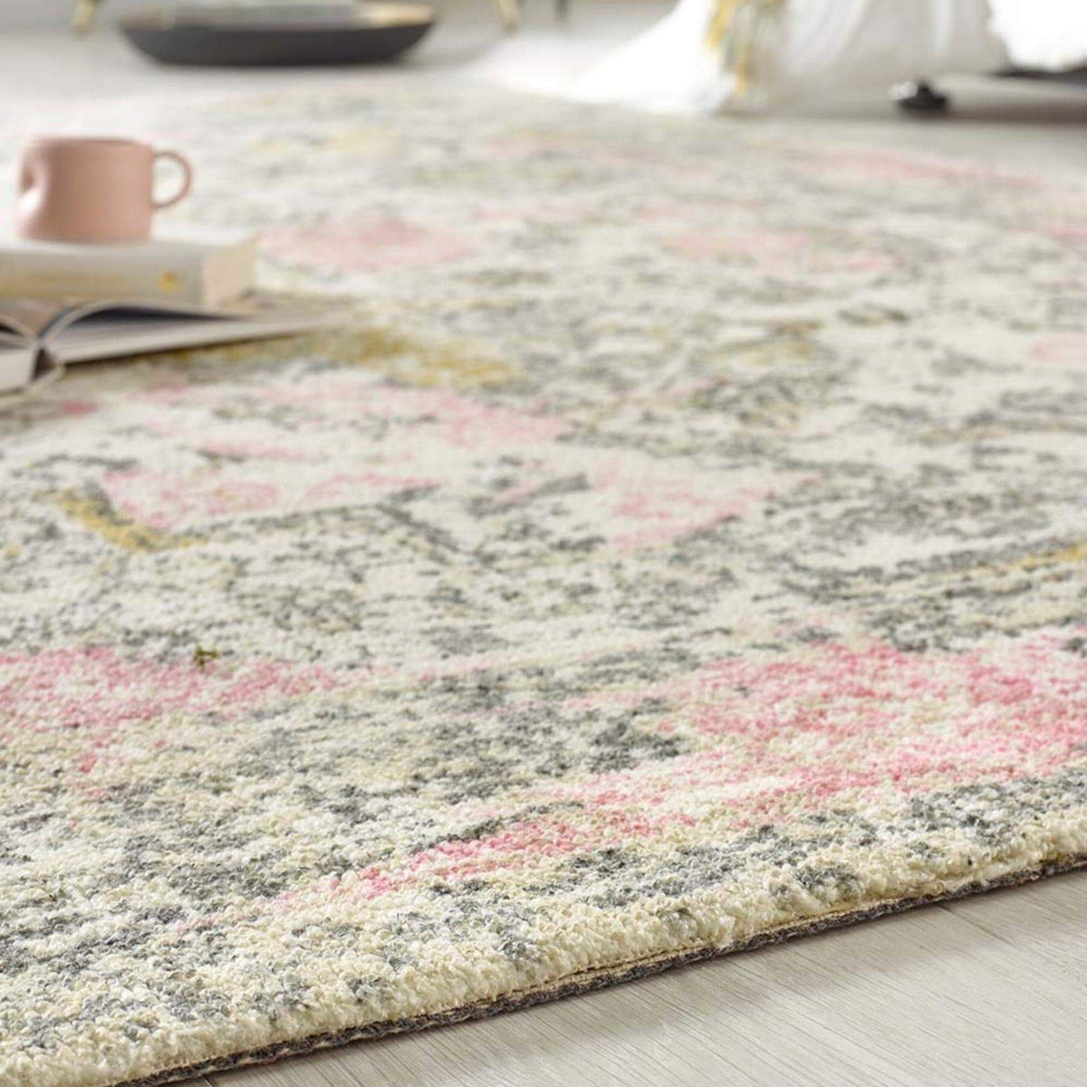The Rugs Rugs Vogue Vintage Pink Rug House of Isabella UK