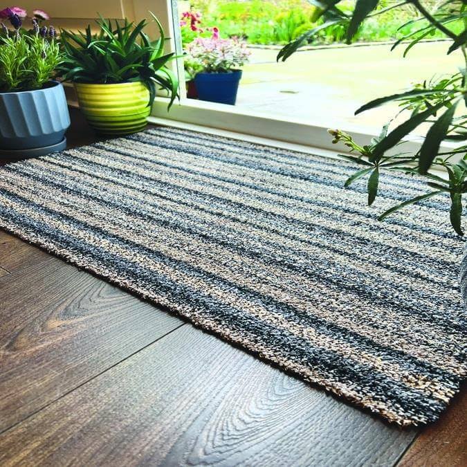 The Rugs Rugs Washable Ribbon Mat in Multicolour House of Isabella UK