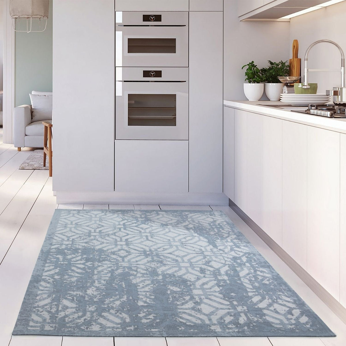 The Rugs Rugs Washable Rug Carina Blue | 6931B House of Isabella UK