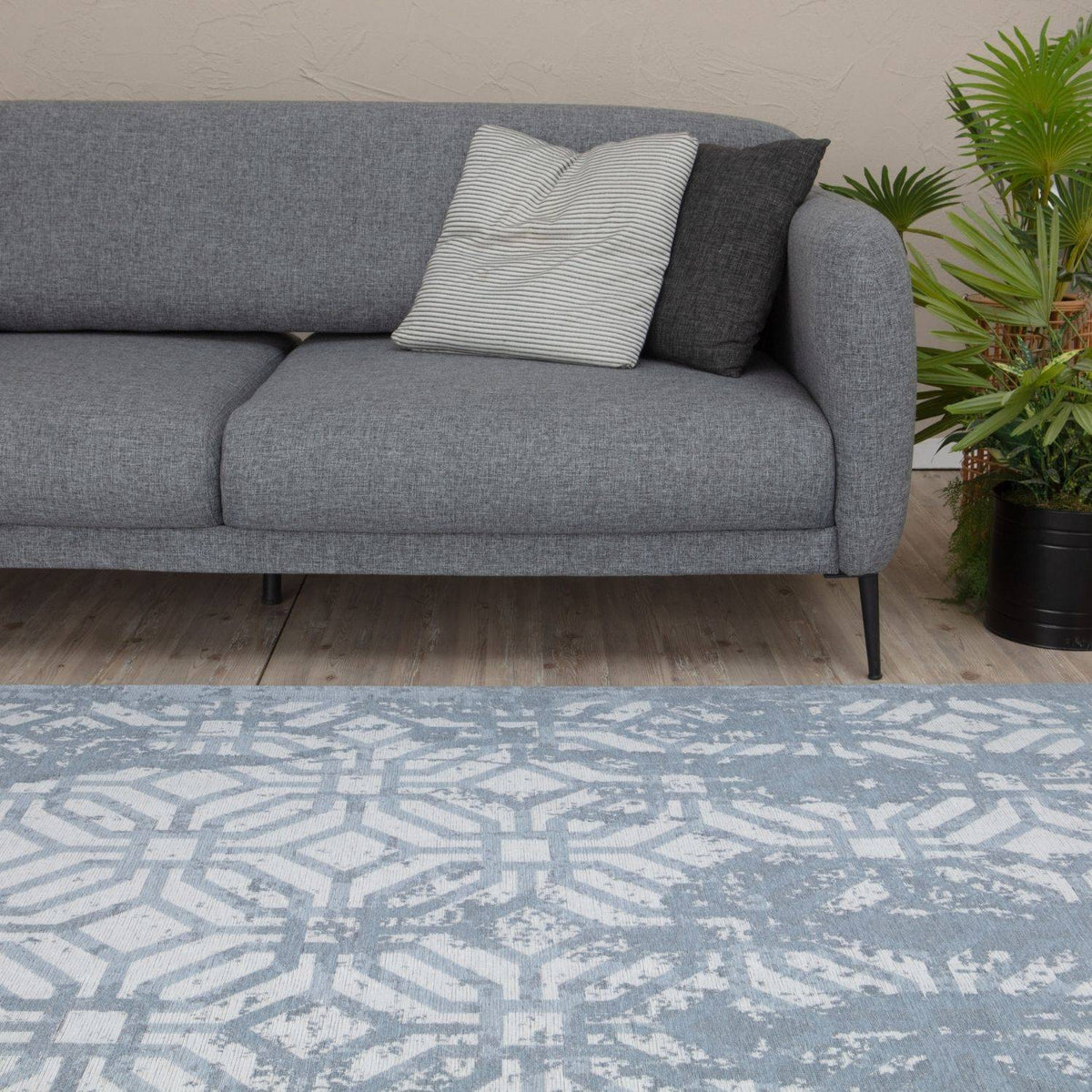 The Rugs Rugs Washable Rug Carina Blue | 6931B House of Isabella UK