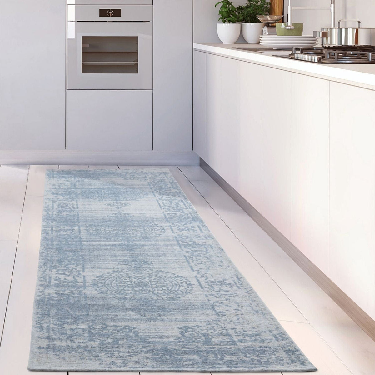 The Rugs Rugs Washable Rug Carina Blue | 6945 House of Isabella UK