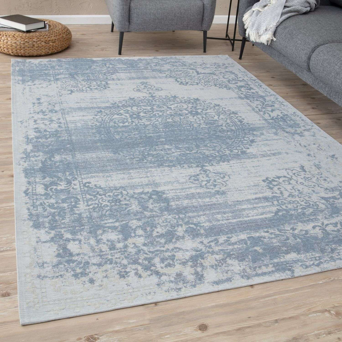 The Rugs Rugs Washable Rug Carina Blue | 6945 House of Isabella UK