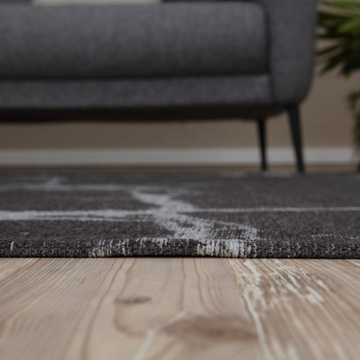 The Rugs Rugs Washable Rug Carina Dark Grey | 6952D House of Isabella UK