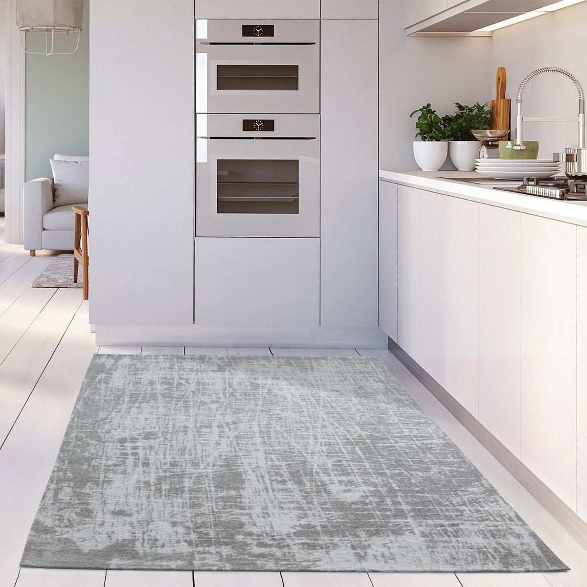 The Rugs Rugs Washable Rug Carina Grey | 6921G House of Isabella UK